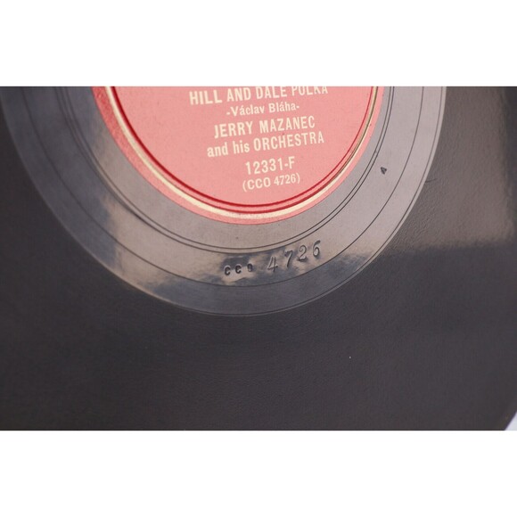 Jerry Mazanec - Hill And Dale Polka / Little Ann 1947 10" 78 rpm Record 12331-F - Picture 6 of 16
